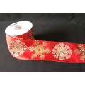 Christmas Wired Ribbon Red  2.5" x 10y